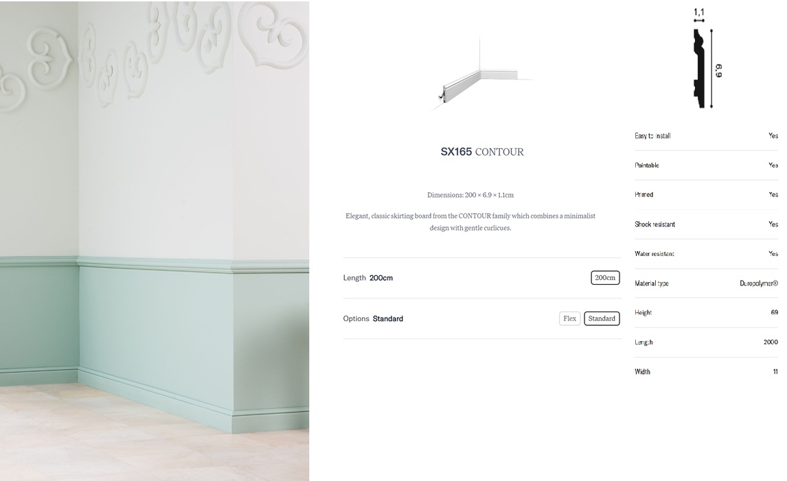 Archiprofiles www.archiprofiles.com.au Orac Sx165 Skirting